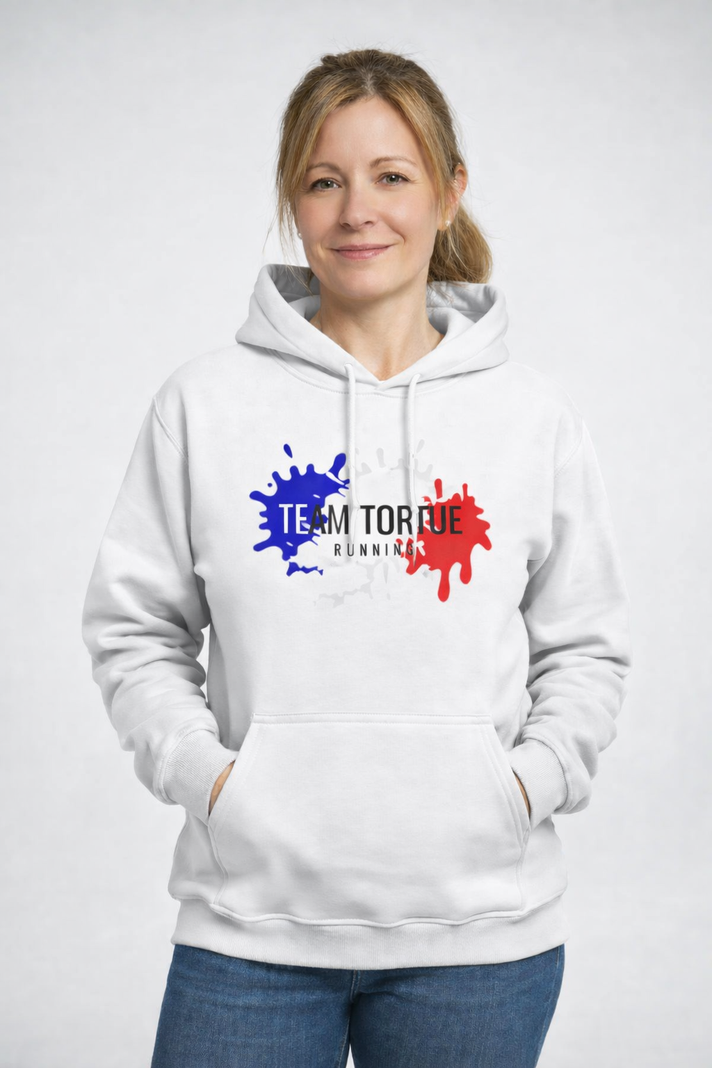 Sweat à capuche Team Tortue Femme