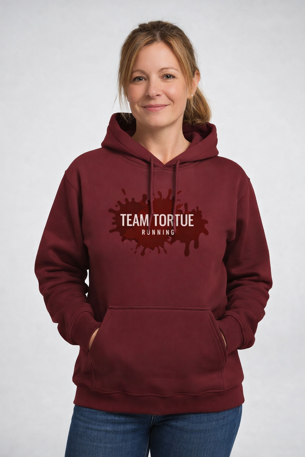 Sweat à capuche Team Tortue Femme
