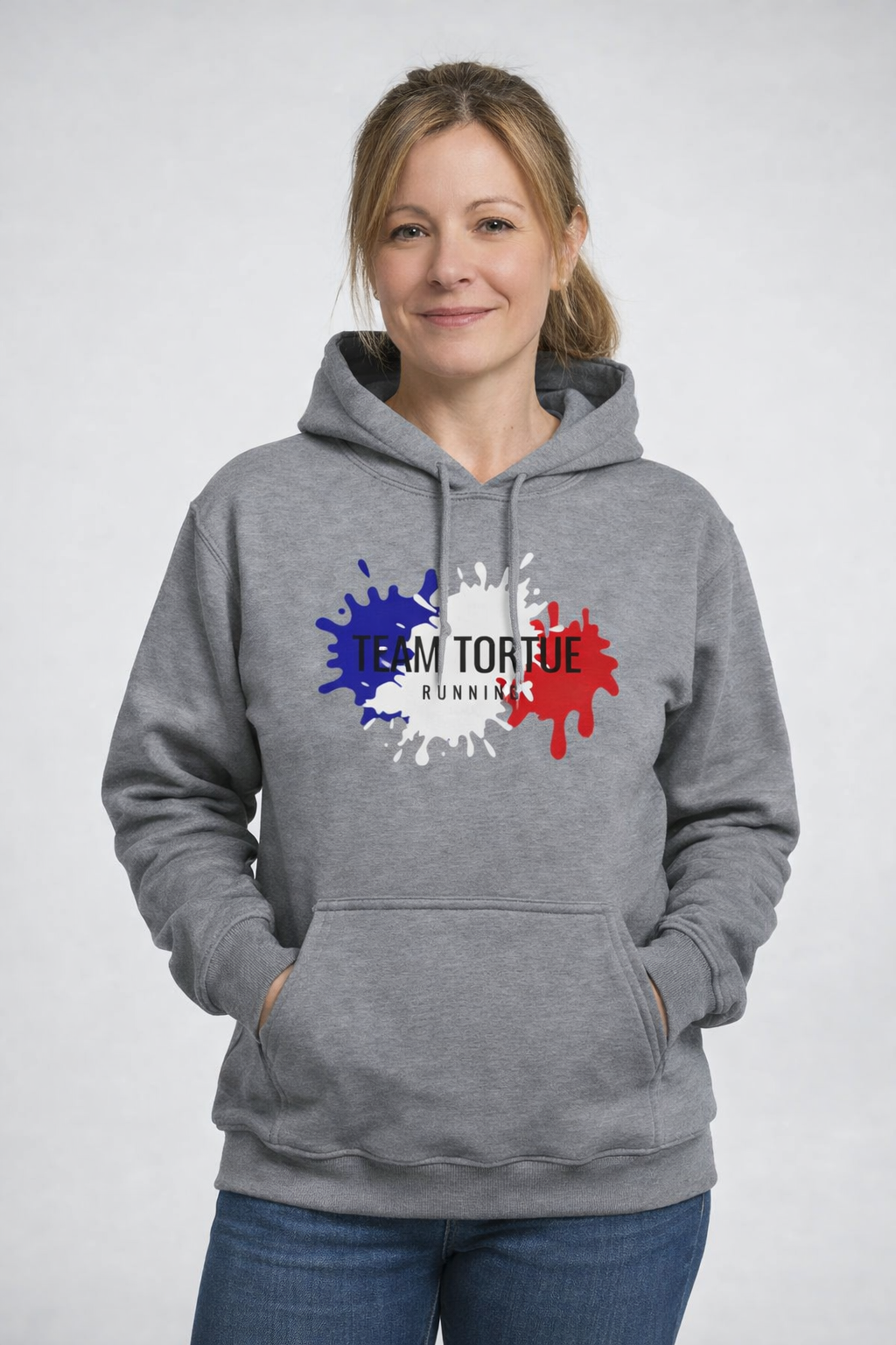 Sweat à capuche Team Tortue Femme