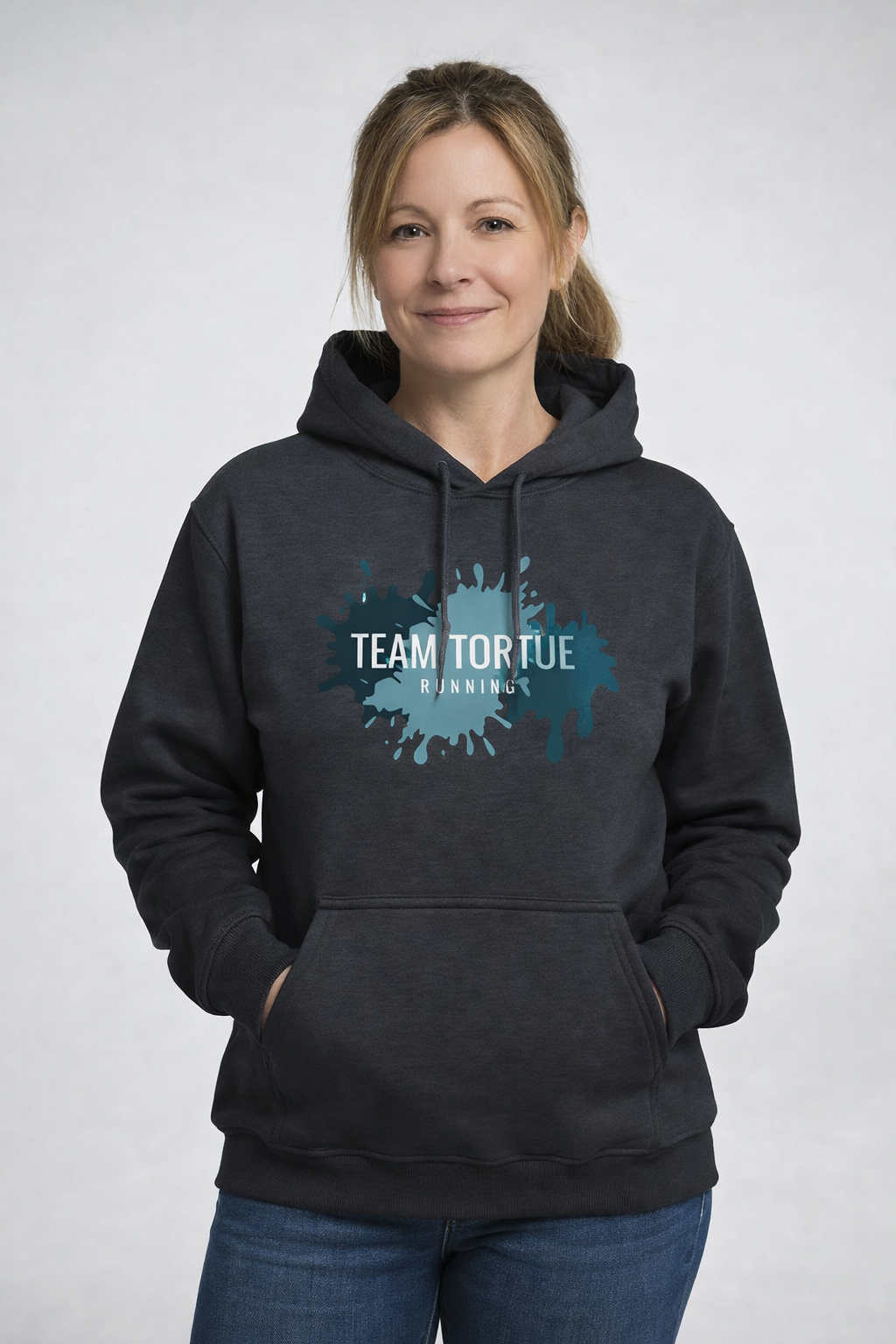 Sweat à capuche Team Tortue Femme