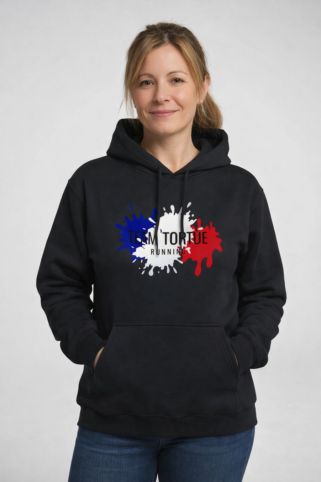Sweat à capuche Team Tortue Femme